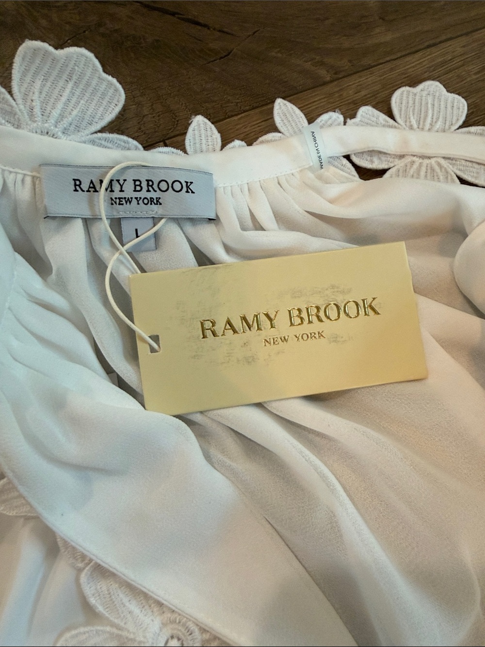 Ramy Brook Floral Appliqué Sleeveless Top - Picture 11 of 12